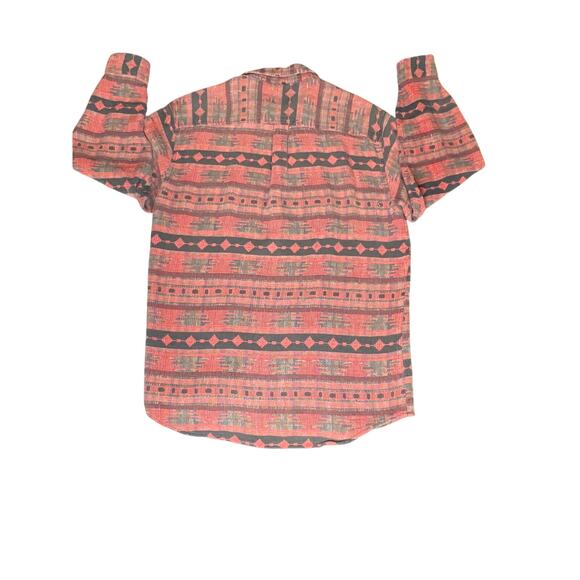 The Territory Ahead size XL/T shirt woven multicolor Aztec button up Santa Fe - Picture 2 of 5